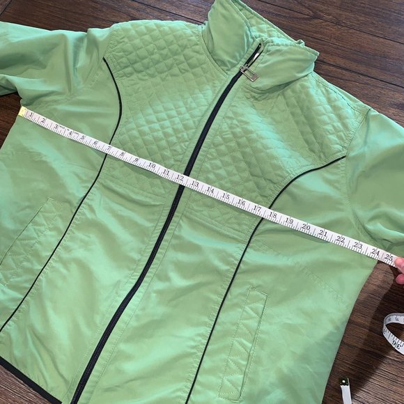 Kim Rogers Women's XL Green Mesh Lined Lightweight Full Zip Jacket - Picture 4 of 8